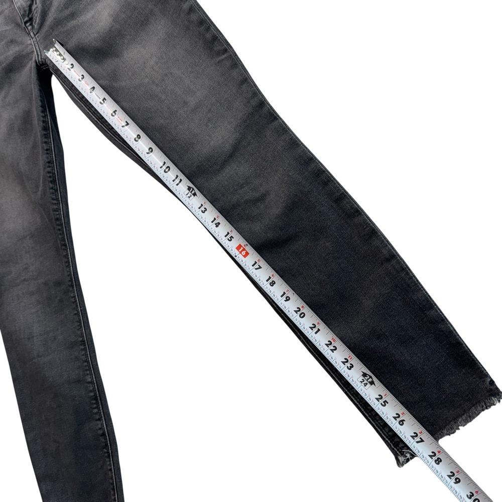 Hudson Krista Super Skinny Gray Wash Frayed Hem Jeans Size 27 #26 - Picture 5 of 10